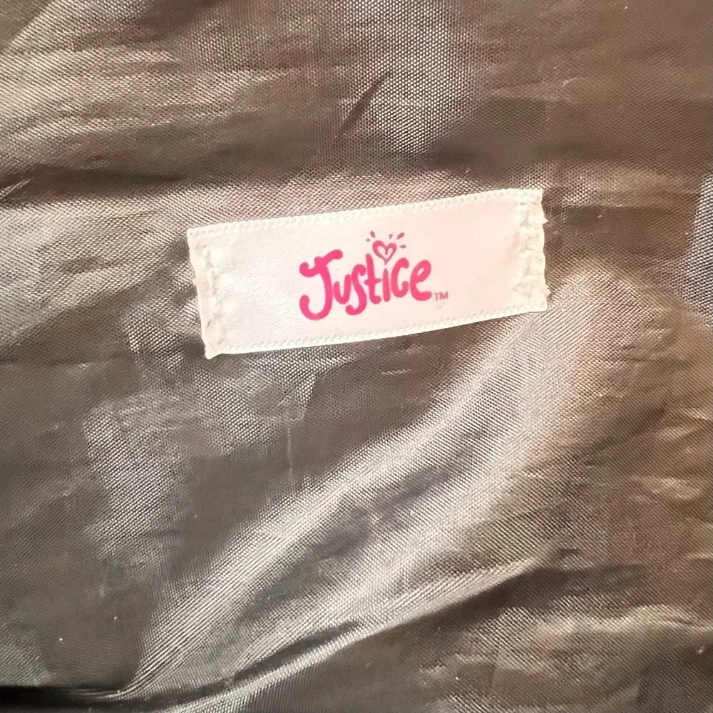 Justice Dance Gym Duffel Bag Purple Black Flip Sequins Glitter Ballet Girl